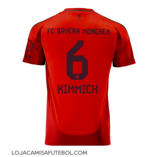 Camisa de Futebol Bayern Munich Joshua Kimmich #6 Equipamento Principal 2024-25 Manga Curta